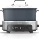 Ninja MC1101 Foodi Everyday Possible Cooker Pro, 8-in-1 Versatility, 6.5 QT, One-Pot Cooking, Replaces 10 Cooking Tools, Faster Cooking, Family-Sized Capacity, Adjustable Temp Control, Midnight Blue