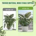 10Pcs Stackable Monstera Plant Support Stakes, Indoor Climbing Poles with Clips and Ties for Potted Plants and Pothos