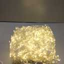 132ft Icicle Lights for Outside - 1280 LED Warm White Twinkle Lights with 240 Drops, 8 Modes Plug in Waterproof Timer Memory. Cannot be Extended. The Plug is in the Middle (66ft+66ft)