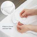 sunflower Comforter Duvet Insert Queen Size White Down Alternative Filling Cotton Shell All Season Hypoallergenic Warm Breathable Noiseless Machine Washable with Corner Taps