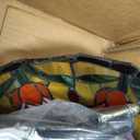 50 Inch Outdoor Waterproof Ceiling Fan with Light and Remote Control  Tropical Ceiling Fan with Palm Leaf Blades, LED Dimmable 6-Speed Settings, Tiffany Fan Light Fixture for Outdoor Patio, Gazebo