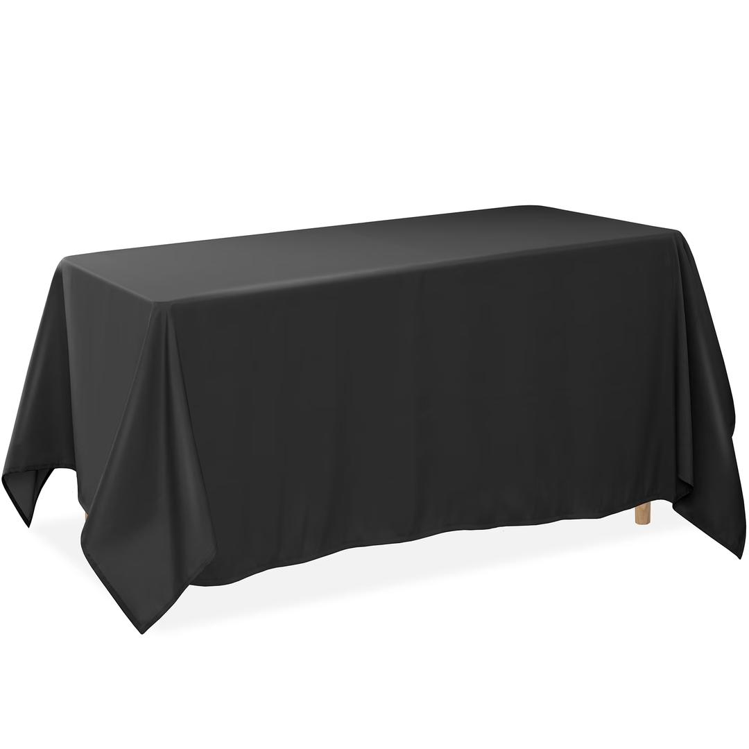 Lann's Linens Black tablecloth 90"x156"