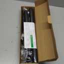 Closet Rods for Hanging Clothes, 17 to 84 Inch Stepless Adjustable Closet Rod, 1.3 Inch Diameter Metal Heavy Duty Closet Hanging Rod for Closet Wardrobes Laundry RV, Black