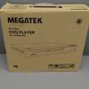 MEGATEK Region-Free HDMI DVD Player for TV, Compact CD/DVD Player for Smart TV, USB Port, Plays All Region DVDs & Multi Formats, Metal Housing, HDMI/RCA Cables & Remote Included