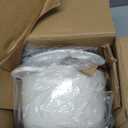 CAROTE 2QT Enameled Cast Iron Dutch Oven Pot with Lid, Mini Round Dutch Oven for Small Sourdough Bread, Stews, Soups, Sauces, Beans, Rice, Serves 1-2, Dual Handles, Healthy & Non-Toxic, All Stovetop Compatible, Oven Safe up to 500° F, White