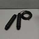 Jump Rope, Tangle-Free Rapid Speed Jumping Rope Cable with Ball Bearings for Women, Men & Kids, Adjustable Steel Jump Rope with Foam Handles for Home Gym Exercise Fitness Workout Equipment & Slim Body (Black)