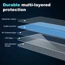 2 x for Xiaomi 14T Case with [2 Pack] Tempered Glass Screen Protector, (Clear TPU) Shockproof Bumper Cover Anti-Scratch Protective Slim Thin Crystal Phone Case for Xiaomi 14T