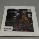 YEAHOME Christmas Tree Topper, Silver Glittered Hollow 5-Point Star Tree Topper for Christmas Tree Decorations, Lighted Wire Star with 20 LED Lights for Christmas Treetop, Xmas Tree Topper with Timer