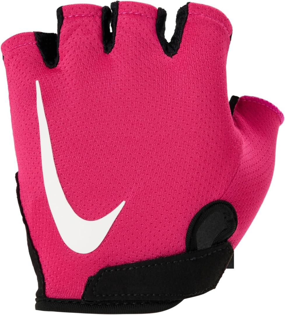 Nike Women's Gym Essential Fitness Glove (Medium, Vivid pink/black/white)