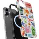 DEENAKIN Cute Case for iPhone 16 Plus,Preppy Floral,Wireless Charging | Dual-layer Soft Silicone + Hard Shell, Aesthetic Wildflower Designs, Slim Fit Phone Cover for Women Girls