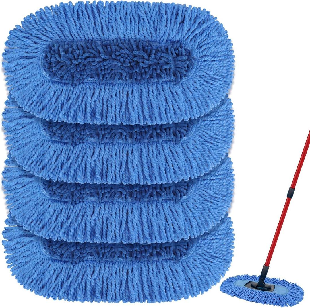 Dust Mop Replacement Head Compatible with Cedar Hardwood Floor 'N Baseboard Dust Mop - Dual-Action Dusts Mop Refil Pads for Ceda Dual-Action Microfiber Sweeper Dust Mops - 4 Pack