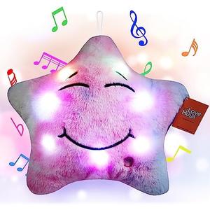 LoveHugs Musical Star Plush Sensory Light Up Newborn Autism Toys - Twinkle Twinkle Little Star Sensory Toys for Autistic Children
