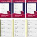 5 x 6-Pack Large Cash & Rent Receipt Books, Better Office Products, 2-Part Carbonless (White/Canary Yellow), 7-5/8" x 10-3/4", 200 Sets per Book, 1200 Total Sets