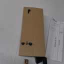 Front Door Handle, Exterior Door Handle with Passage Lever, Modern Front Entry Handle, Reversible for Left & Right Hand Door, Matte Black