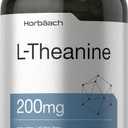 Horbach L Theanine | 200mg | 400 Capsules | Value Size | Non-GMO, Gluten Free Supplement BBD 10/2028