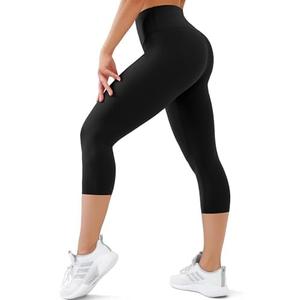 USAUPUP High Waisted Leggings with Pockets for Women Buttery Soft Full Length Capri Workout Yoga Pants Size XL
