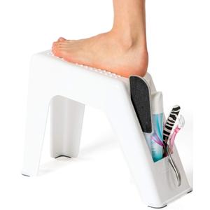 Demi's Home Shower Foot Rest - Pedicure Foot Rest - White - (Supplies Not Included)