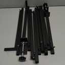 Over The Table Rod Stand with Clamps Adjustable 13''-42'' Tall 29"-98" Length Black Table Arch Hanging for Wedding Birthday Party Halloween Christmas