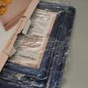 HONGBAKE Baking Sheet Pan Set, Cookie Sheets for Oven, Nonstick Half/Quarter/Jelly Roll Pans with Diamond Texture Pattern, Heavy Duty Cookie Tray, Dark Blue (Sapphire Blue (Carbon Steel))