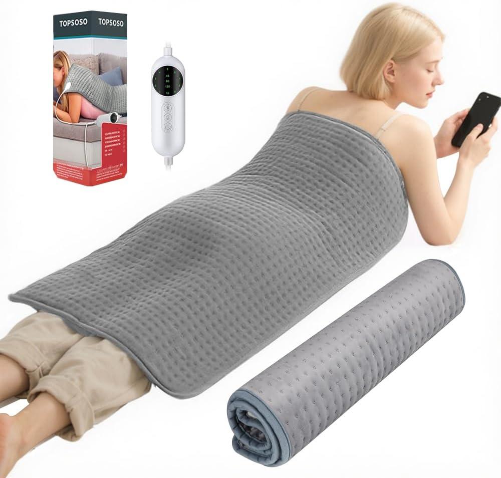 Extra Large Heating Pad Heating Pads Large Size for Full Body Back/Shoulders/Neck Pain Relief Thanksgiving Christmas Gift (41"x21")