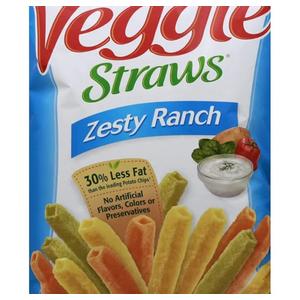 Sensible Portions Garden Veggie Straws, Zesty Ranch, 16 oz, Pack Of 6, BBY: Jan 28 2026