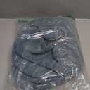 Legigo 5 Pack Thicker Bathroom Toilet Seat Cover Pads- Soft Warmer Toilet Seat Cushion Cover Stretchable Washable Fiber Cloth, Easy Installation Comfortable Toilet Lid Seat Cover(Knit Elongated Blue)