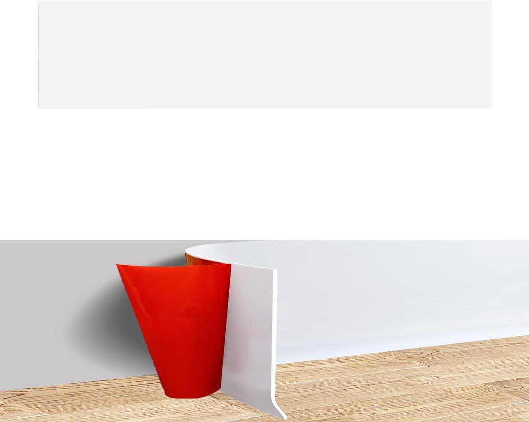 Silicone Door Kick Plate 8x28 inches, Self Adhesive Flexible Rubber Tape Stick On Scratches Protector Plates for Doors, 8"x 28" White