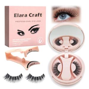 Magnetic Eyelashes,Magnetic Eyelashes with Applicator,No Glue Needed Soft Lashes Kit,Reusable False Lashes Natural Look(L11)