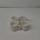 Edenseelake White Coffee Mugs Set of 4, 12 Ounce Coffee Mugs with Handles, Ceramic Coffee Cups, Porcelain Mugs Sets for Coffee, Tea, Hot Cocoa, Milk, Microwave and Dishwasher Safe