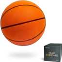 Silent Basketball Size 7 (29.5")  2025 Upgrade Noiseless Indoor Basketball for Quiet Dribbling and Indoor Training, Higher Bounce Soft Foam Soundless Ball