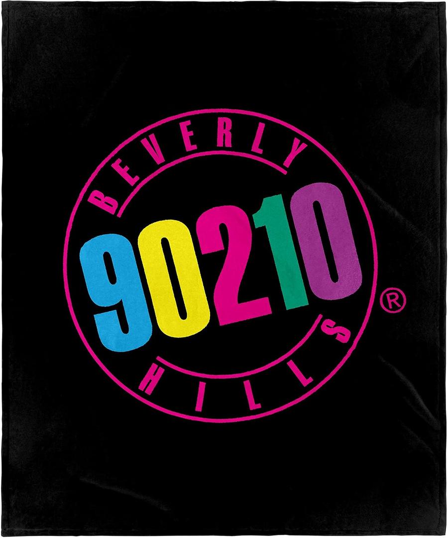 Beverly Hills 90210 Logo Super Soft and Cuddly Plush Fleece Throw Blanket 50" x 60" (127cm x152cm) Beverly Hills 90210 Logo Super Soft and Cuddly Plush Fleece Throw Blanket 50" x 60" (127cm x152cm)