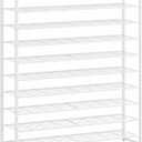 10 Tier Shoe Rack for Closet, Metal Shoe Organizer Holds 62 Pairs