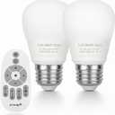 Smart Led Light-Bulb Dimmable with Remote-Control E26 9W Light Bulbs Adjustable Color Temperature (Warm/Cool) and Brightness, 2 Pack (2 Bulbs + 1 Remote)