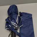 Satol Extra Large Golf Umbrella, 62 Inch Windproof 10 Ribs Vented Double Canopy Reflective Strips Automatic Open/Close Waterproof UV Protection Portable Compact Umbrella for Outdoor & Travel (Blue Round Handle)