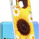 Phone Case for Moto G Stylus, Motorola G Stylus Case for Girls, Slim Shockproof Clear Floral Pattern Soft Flexible TPU Back Phone Protective Cover for Motorola Moto G Stylus 2020 (Sunflower)