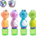 Gazillion Bubbles Bubble Pets Party Pack - Fun Kids Bubbles With 4 Colors, Refillable Bottle Solution, Ages 3+