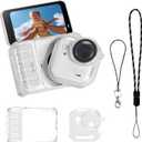 Protective Cover Case for Insta360 Go Ultra with Lens Cap & Lanyard, Shockproof Anti-Scratch Washable Cover Anti-Slip Dustproof Protection for Go Ultra Accessories (Transparent