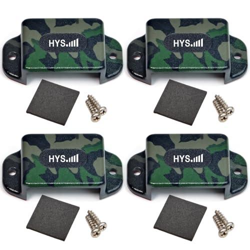 HYS Belt Clip Holder, Single Side Handheld Radio Mounting Kit for Handheld CB & VHF Radios Hand Mic Holder Microphone with Clip (Packing of 4pcs)