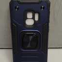 NZND Case for Samsung Galaxy S9 with Screen Protector (Maximum Coverage, Flexible TPU Film), [Military-Grade] Full-Body Protective, Magnetic Car Mount Ring Holder, Heavy-Duty Durable Case (Blue)