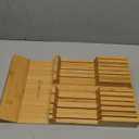 Utoplike In-drawer Knife Block Bamboo Kitchen Knife Drawer Organizer Large, handle Steak knife Holder without Knives, Fit for 16 Knife and 1 Sharpening Steel (Knives & Sharpening Not Included)