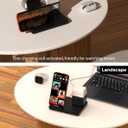 Wireless Charger for iPhone, 6in1 Fast Phone Charger Stand Dock Alarm Clock Night Light, Wireless Charging Station for Apple Watch, for Airpods 3/2/Pro, for iPhone 17/1615/14/13/12/11/Pro/Max (Black)