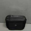 WOTOW Bike Handlebar Insulated Bag, Bike Front Phone Bag Cooler Storage Pouch With TPU Touch Screen Insulation Bicycle Frame Bag Strap On Cycling Accessories for Outdoor Hiking Travel Assistants (Black)