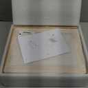 Bamboo Bread Box for Kitchen Countertop, Double Layer Kitchen Counter Organizers and Storage for Fruits, Tea, Spices, Coffee, Vintage Bread Bin Container with Cutting Board, Natural