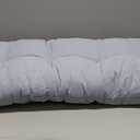 Home Fashions Outdoor 38 x 17-inch Sunbrella Bench Cushion, Blue and White