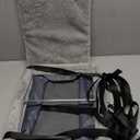 JOEJOY Deluxe Dog Booster Seat With Sturdy Metal Frame And Safety Leash For Small Pets Up To 20 Lbs - Portable Puppy Dog Car Seat With Thick Cushion And Storage Pockets For Small Dogs (Grey)