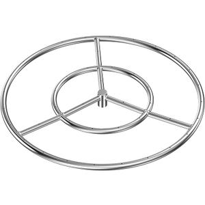 Skyflame 24-Inch Round Fire Pit Burner Ring, 304 Stainless Steel
