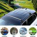 47.24in Lockable Top Roof Rack Cross Bar Universal Cargo Carrier Crossbars Replacement with Aluminum Cross Bars Rooftop Luggage Rack Rails for Kayak Canoe Bike Snowboard