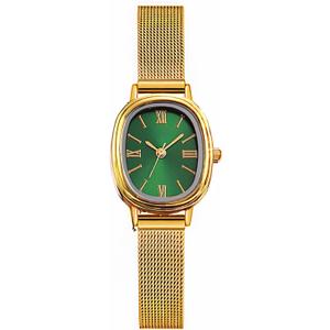 BESTKANG Women Watches Stainless Steel Mesh Strap Waterproof Quartz Wristwatch Fashion Oval Women's Bracelet Watch