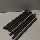 CHOEZON Side Table Set of 2, 2-Tier Round End Table, Small Nightstand with Sturdy Metal Tube, Industrial Coffee Table, for Living Room, Bedroom, Rustic Brown and Black TBZ01P2BF