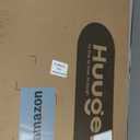 Huuger 48 Inch Office & Gaming Desk with Storage, Modern Simple Design, Large Legroom, Black Metal Frame